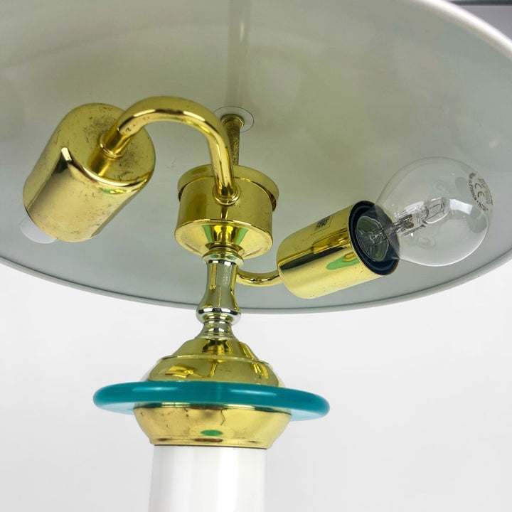 Lampe champignon blanche Cima 9105 années 80/90