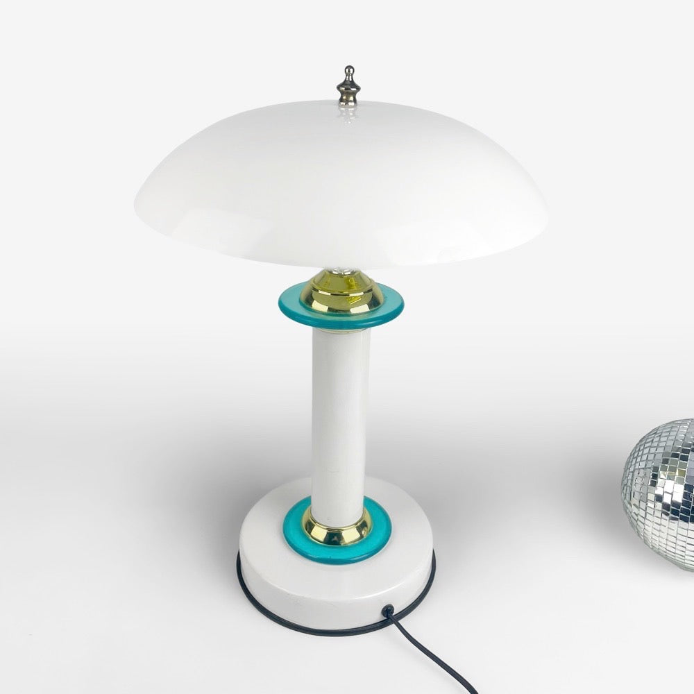 Lampe champignon blanche Cima 9105 années 80/90