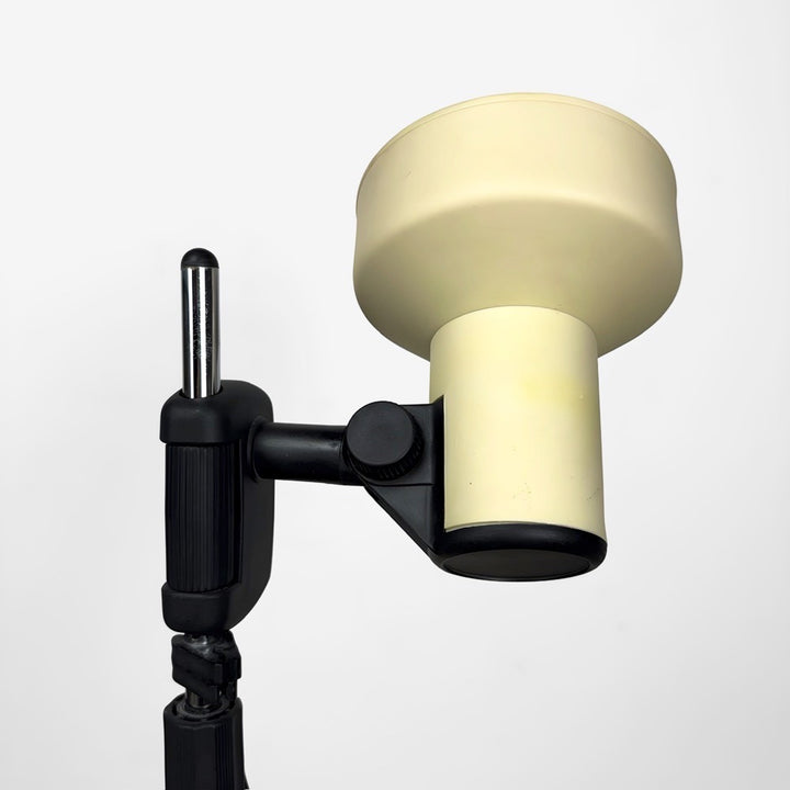 Lampadaire spot beige réglable années 70