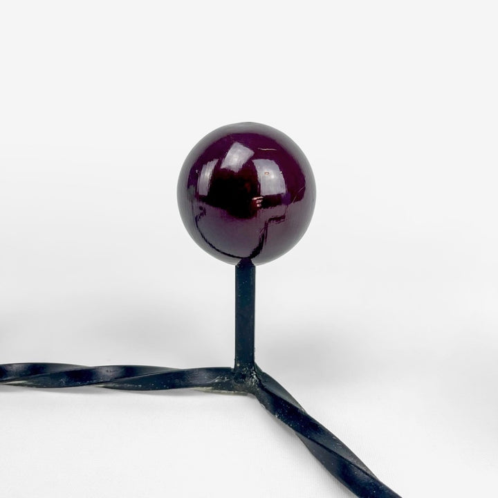 Porte-manteaux boules et fer forgé années 50/60