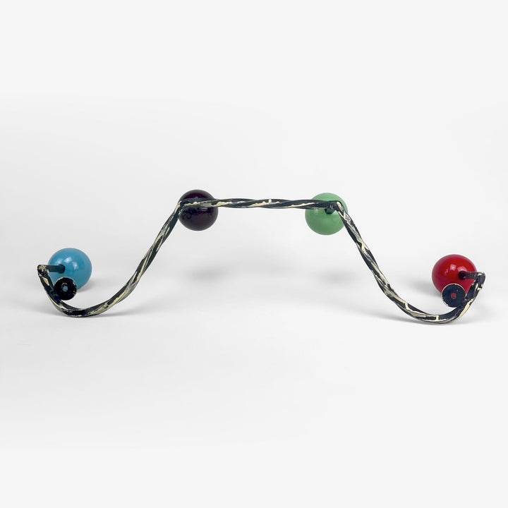 Porte-manteaux boules et fer forgé années 50/60