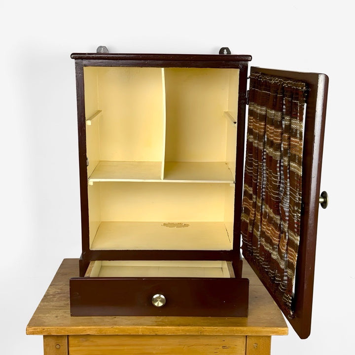 Armoire à pharmacie ancienne bois et verre