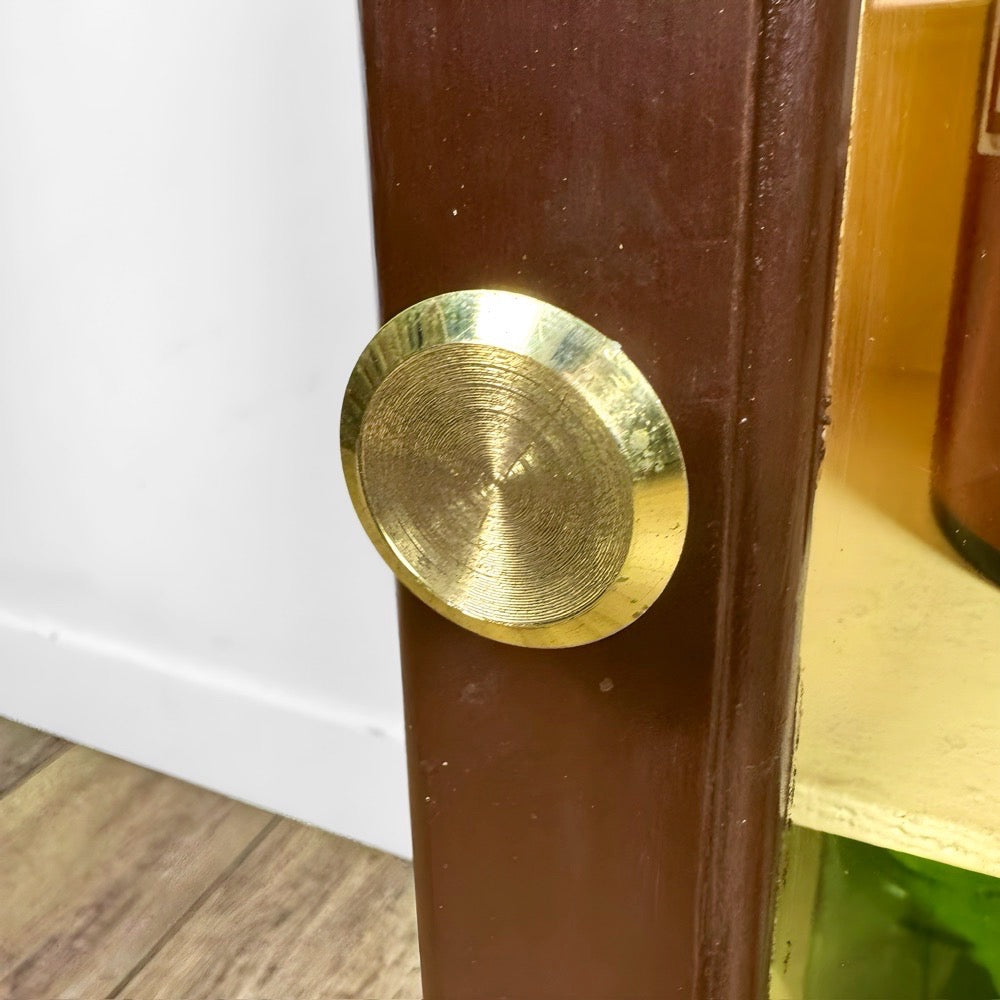 Armoire à pharmacie ancienne bois et verre