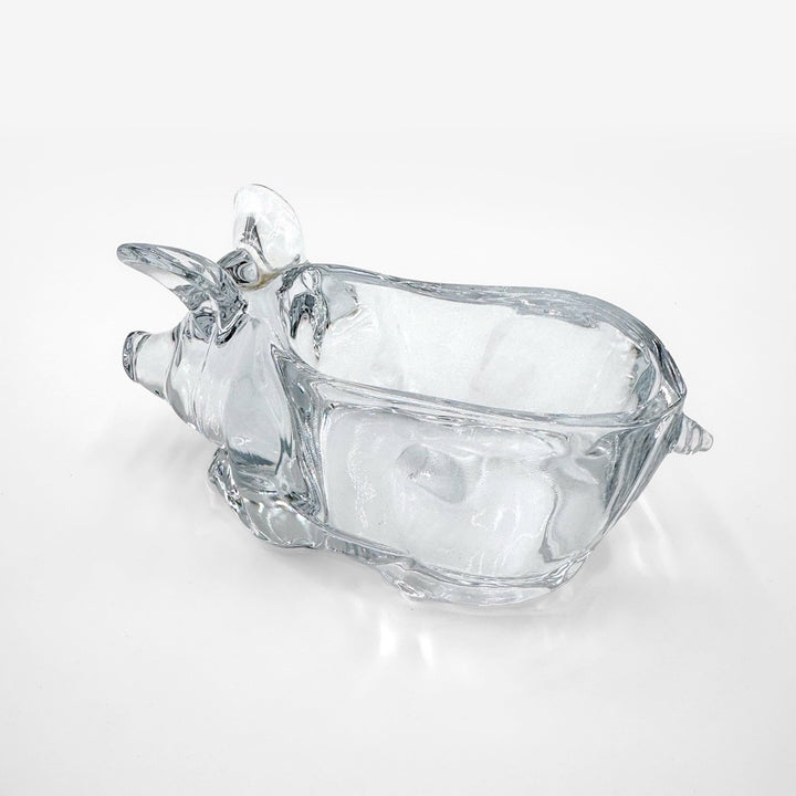 Cochon vide-poche cristal d'Arques années 70
