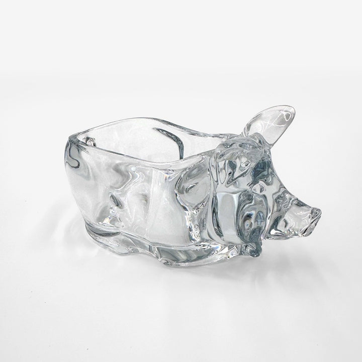 Cochon vide-poche cristal d'Arques années 70