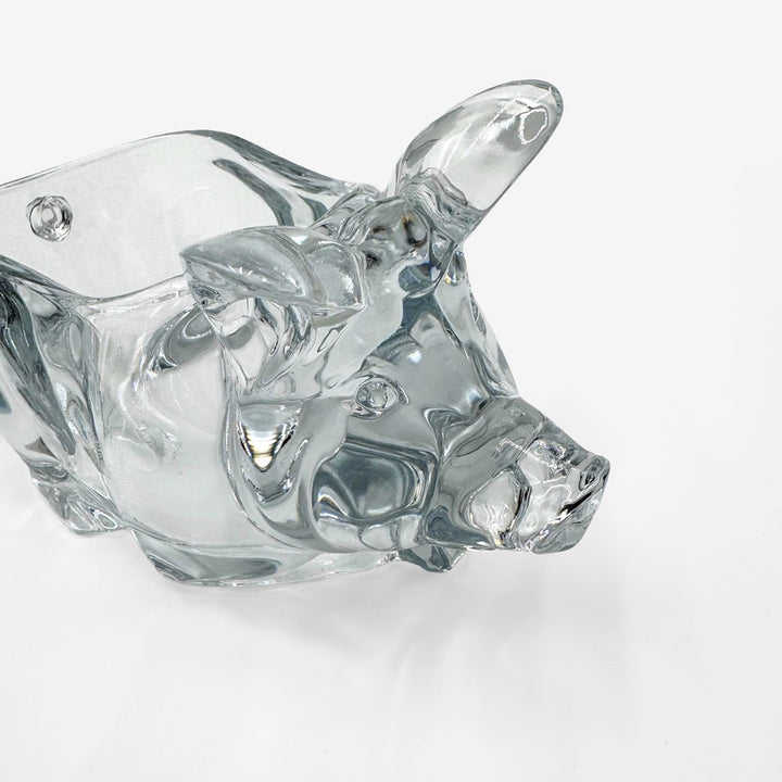 Cochon vide-poche cristal d'Arques années 70