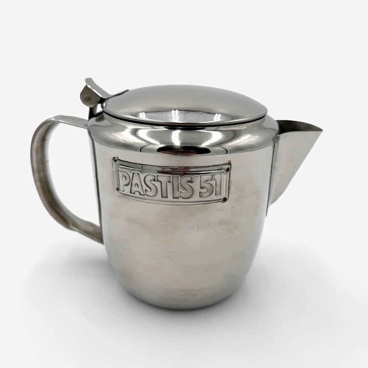 Pichet vintage en acier inoxydable Pastis 51 collection
