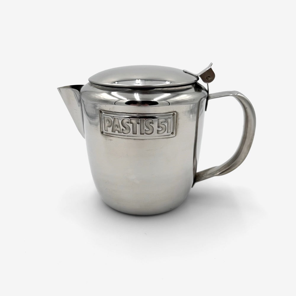 Pichet vintage en acier inoxydable Pastis 51 collection