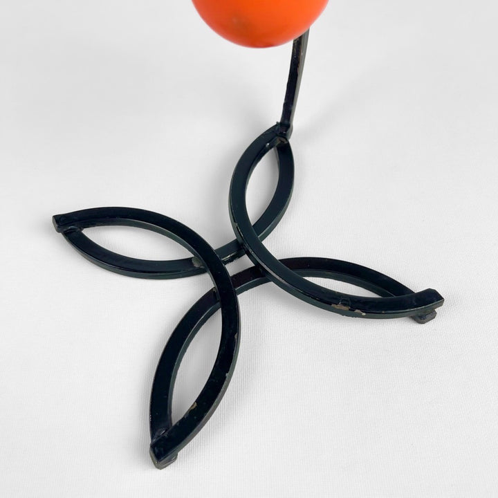 Duo de patères boule et fleur années 70