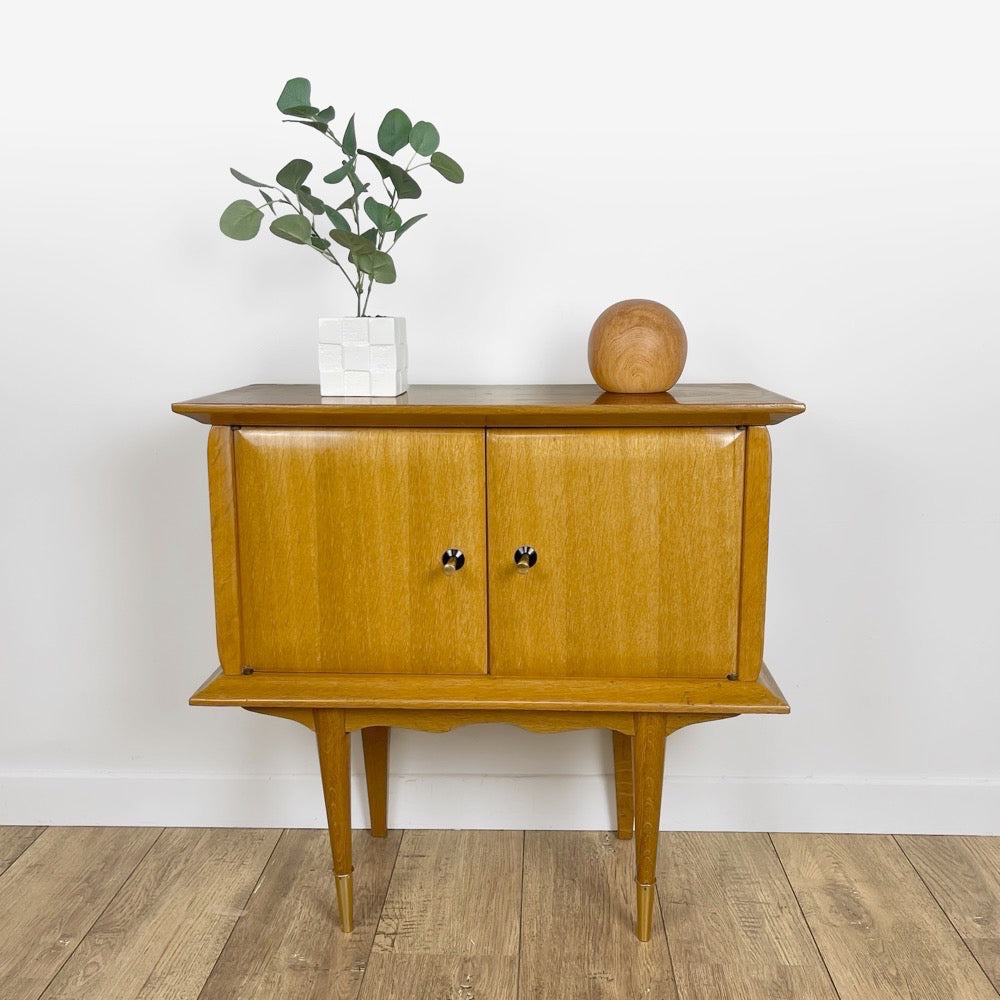 Grand chevet en bois design Mid-Century