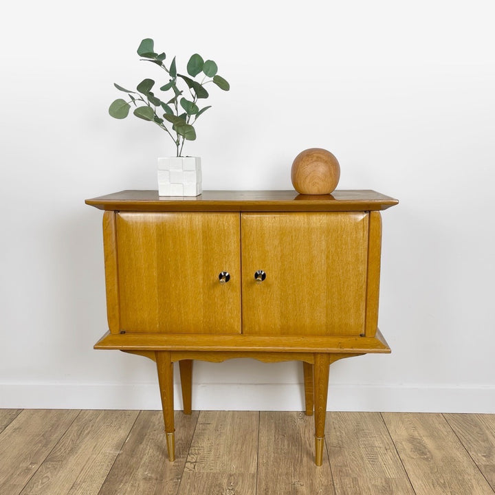 Grand chevet en bois design Mid-Century
