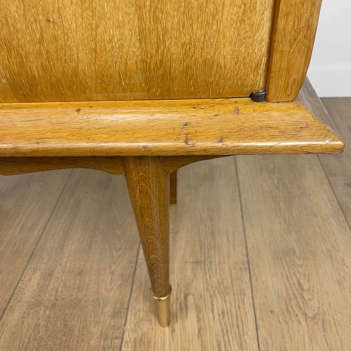 Grand chevet en bois design Mid-Century