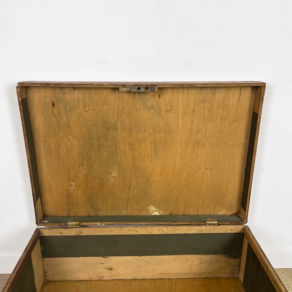 Grande valise en bois ancienne
