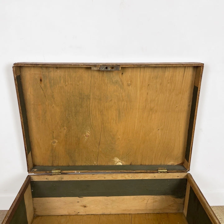 Grande valise en bois ancienne
