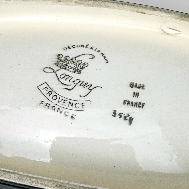 Grande coupe lune Longwy modèle Provence années 50