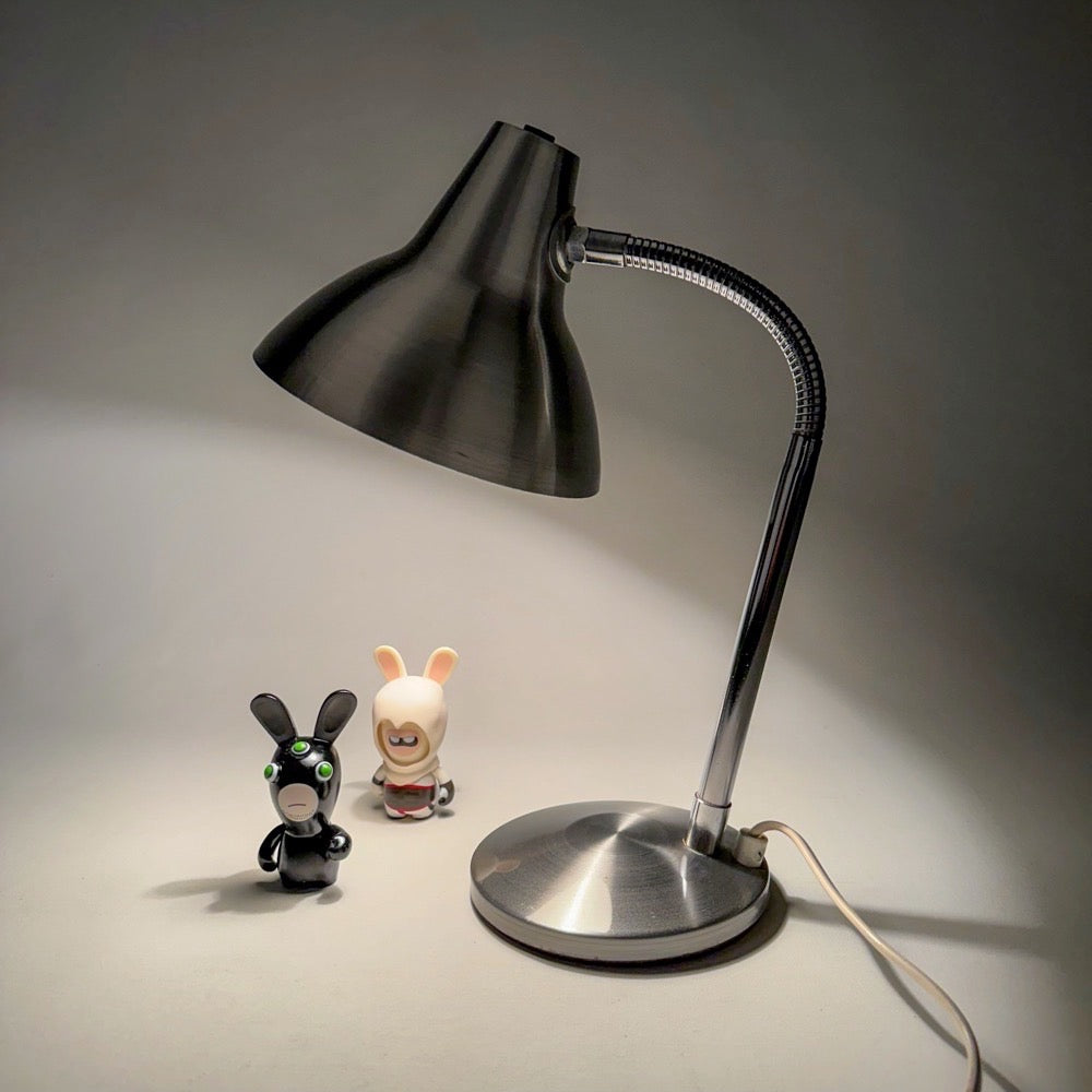 Lampe flexible alu brossé années 60