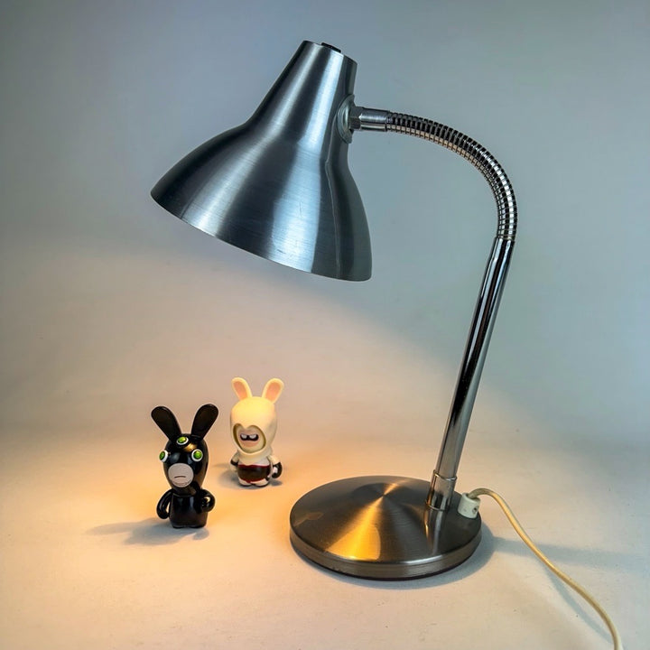 Lampe flexible alu brossé années 60