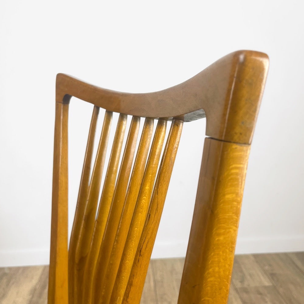 Duo de chaises à barreaux style scandinave années 50