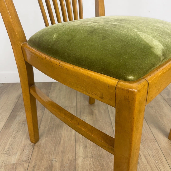 Duo de chaises à barreaux style scandinave années 50