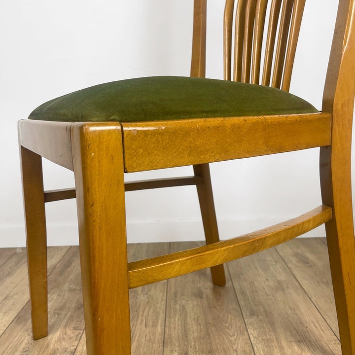 Duo de chaises à barreaux style scandinave années 50