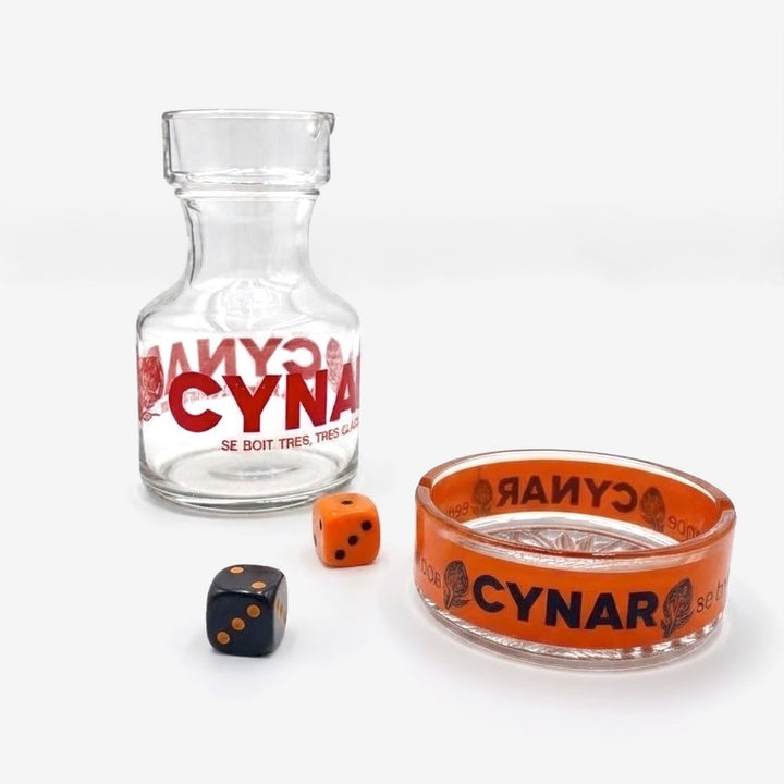 Carafe et cendrier Cynar années 60/70