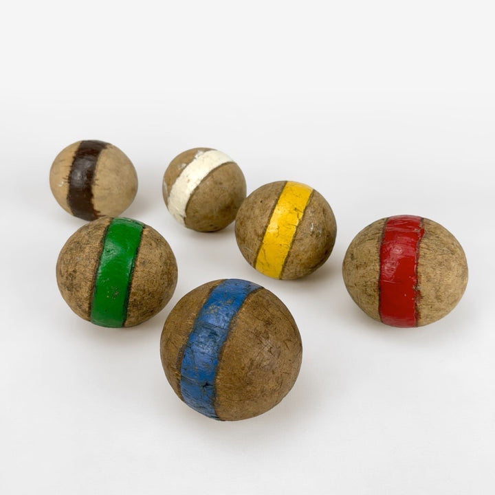 Anciennes boules de croquet