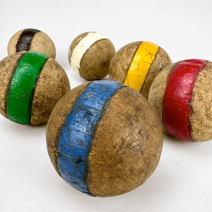 Anciennes boules de croquet