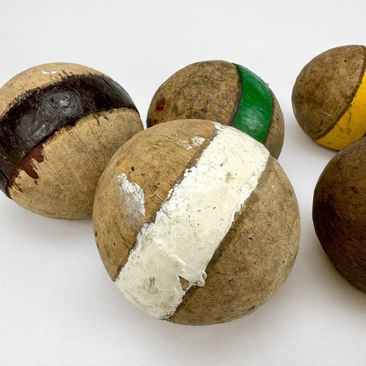 Anciennes boules de croquet