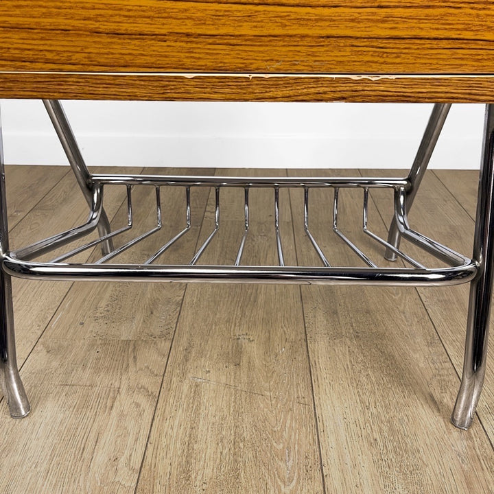 Meuble d'entrée design chrome et Formica années 60