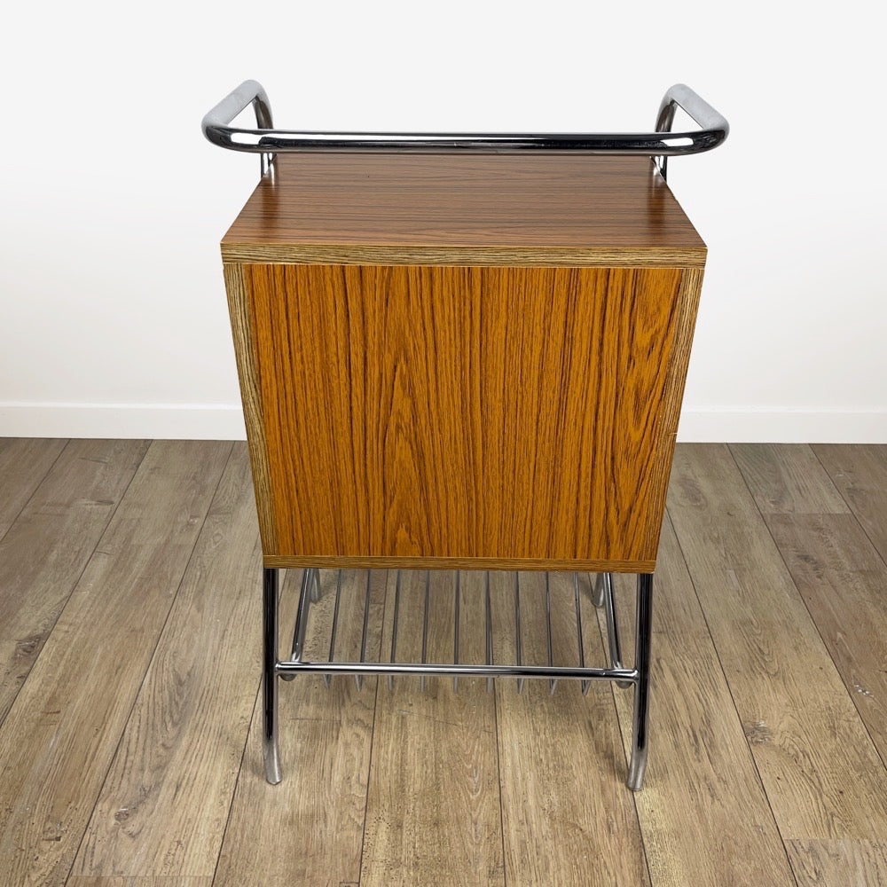 Meuble d'entrée design chrome et Formica années 60
