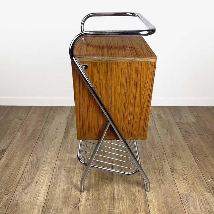 Meuble d'entrée design chrome et Formica années 60