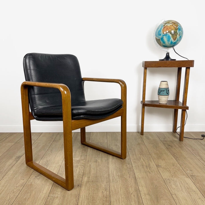 Fauteuil traîneau scandinave Mid Century