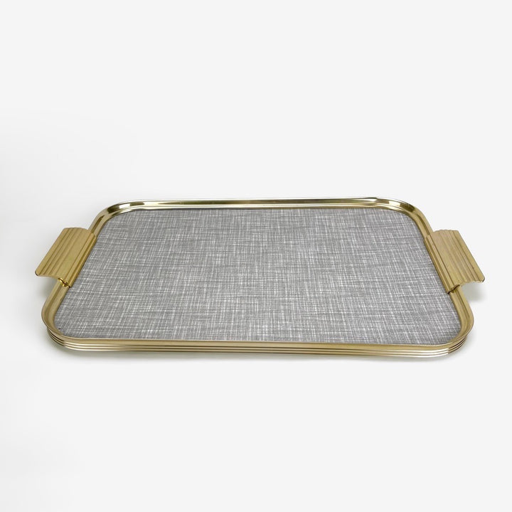 Plateau laiton et Formica Italie années 50