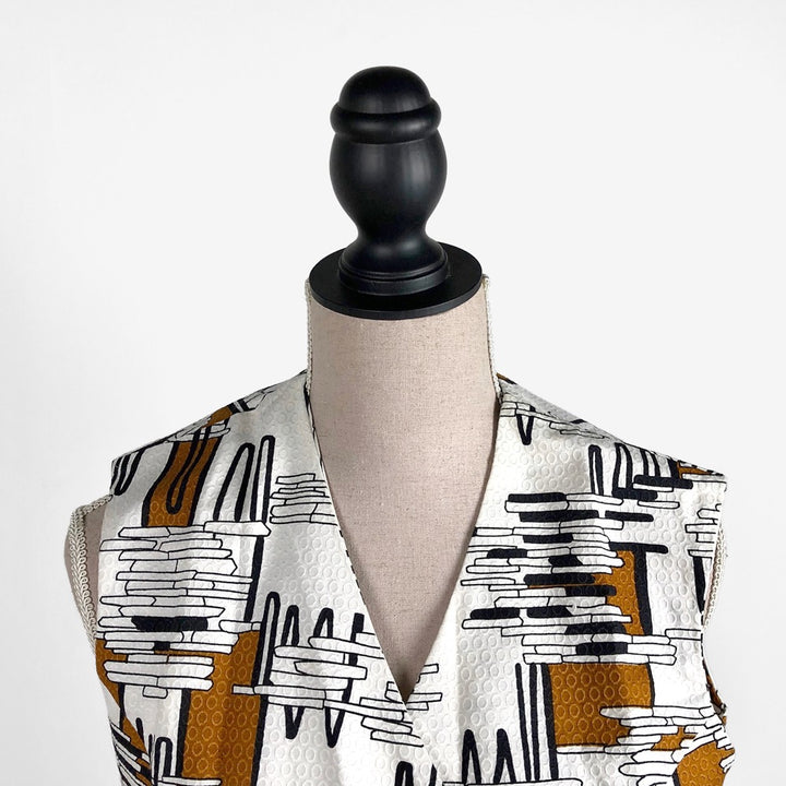 Robe tablier graphique vintage
