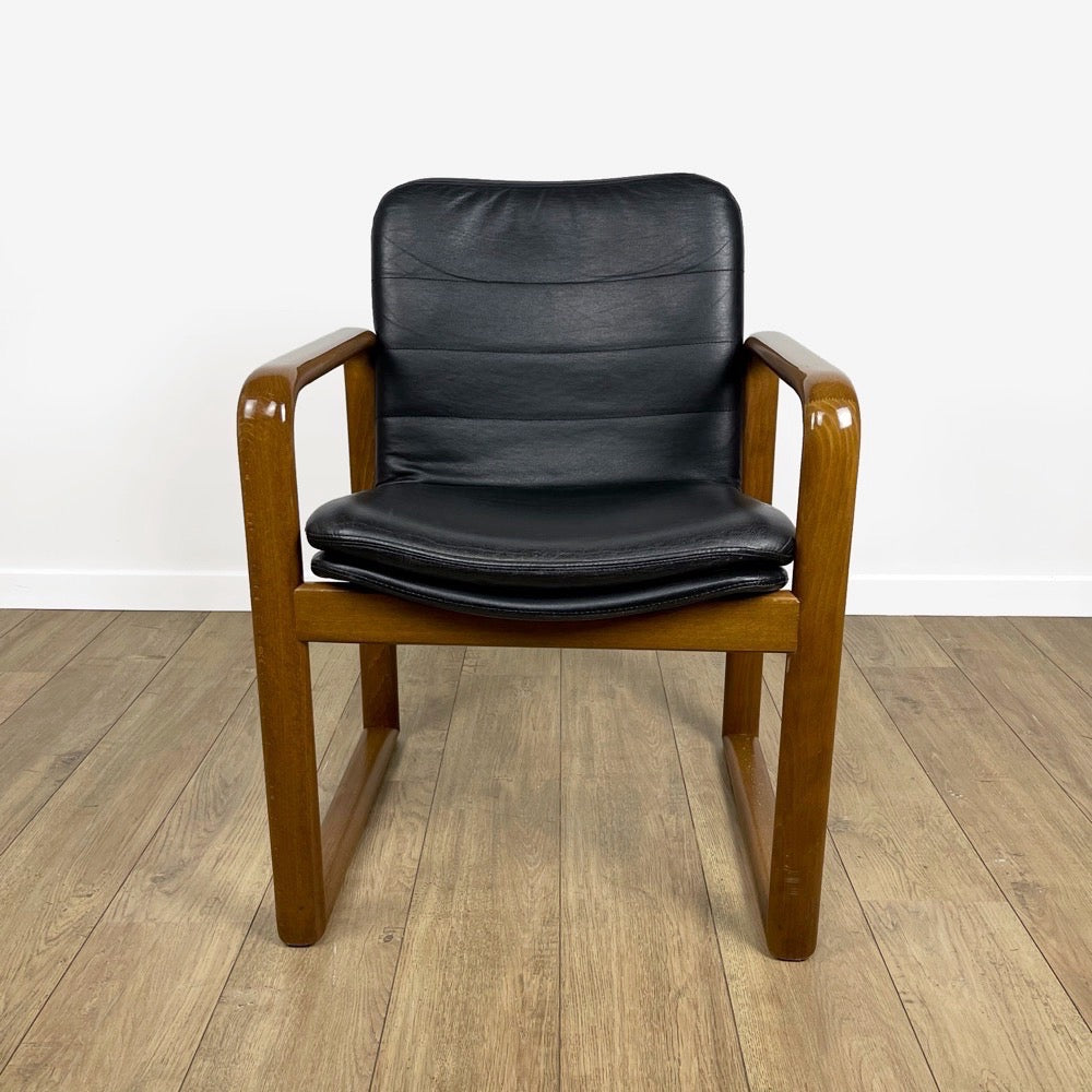 Fauteuil traîneau scandinave Mid Century