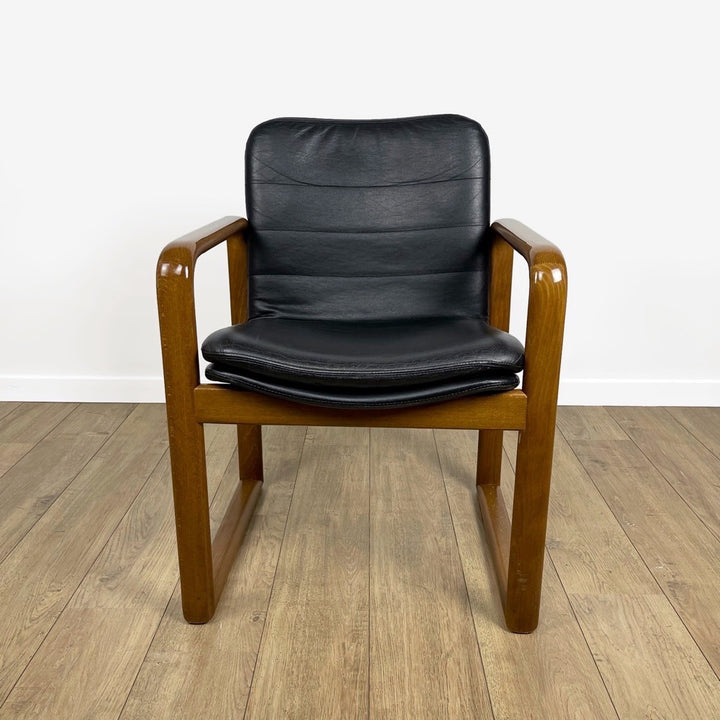 Fauteuil traîneau scandinave Mid Century