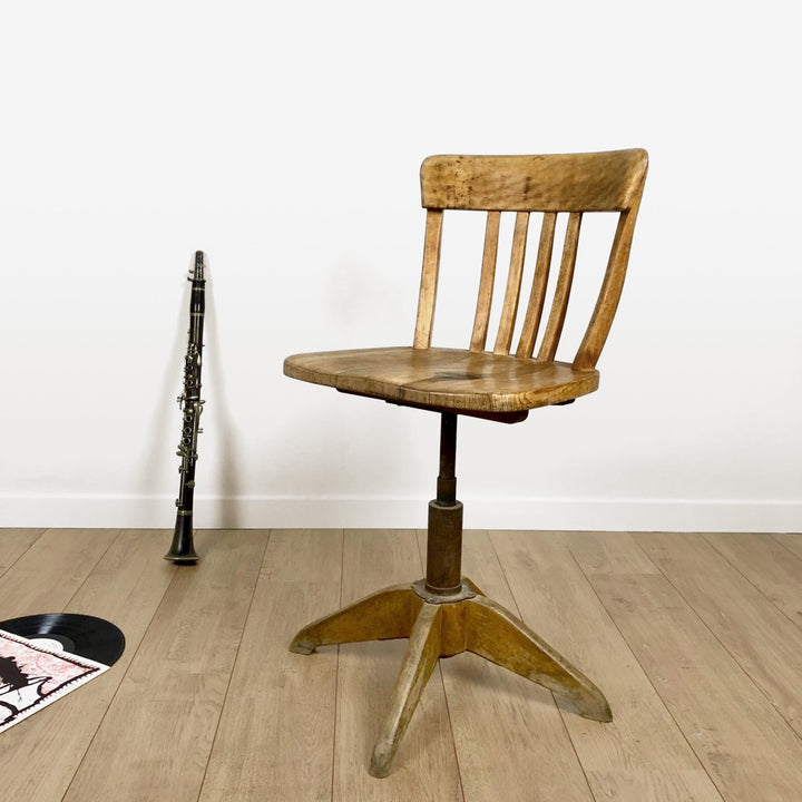 Chaise de bureau Stoll années 30