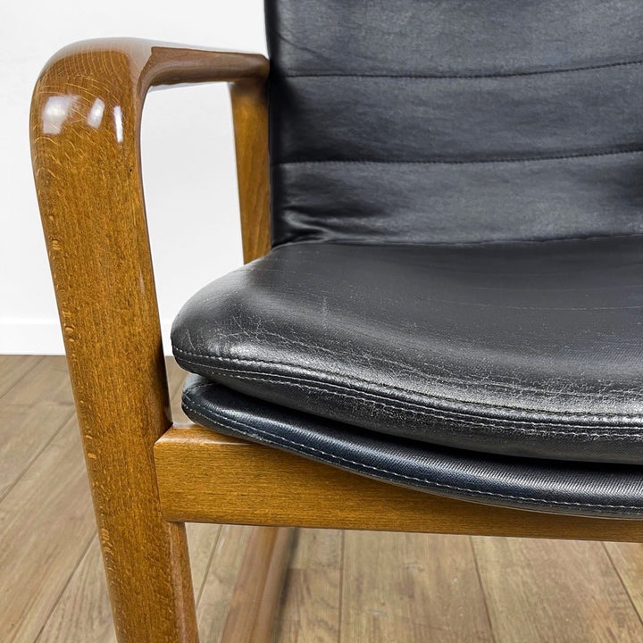 Fauteuil traîneau scandinave Mid Century