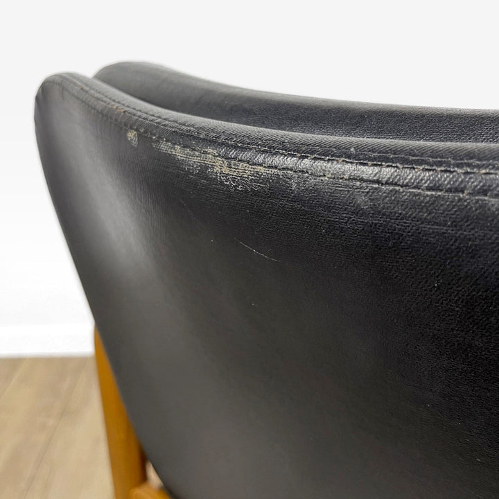 Fauteuil traîneau scandinave Mid Century