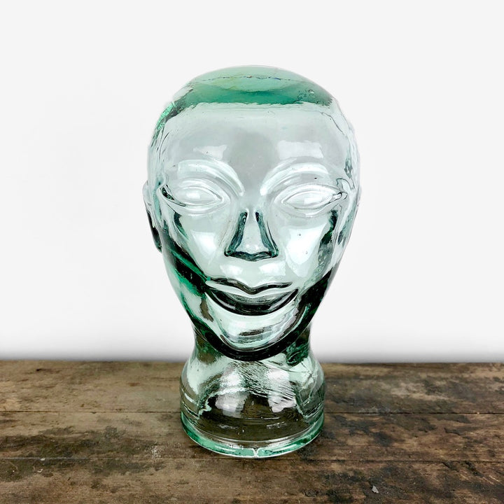 Marotte en verre porte-chapeaux vintage