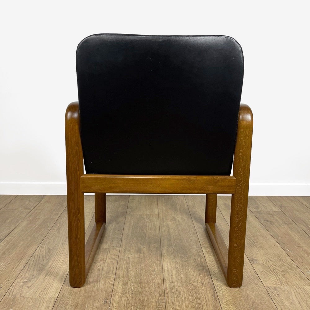 Fauteuil traîneau scandinave Mid Century