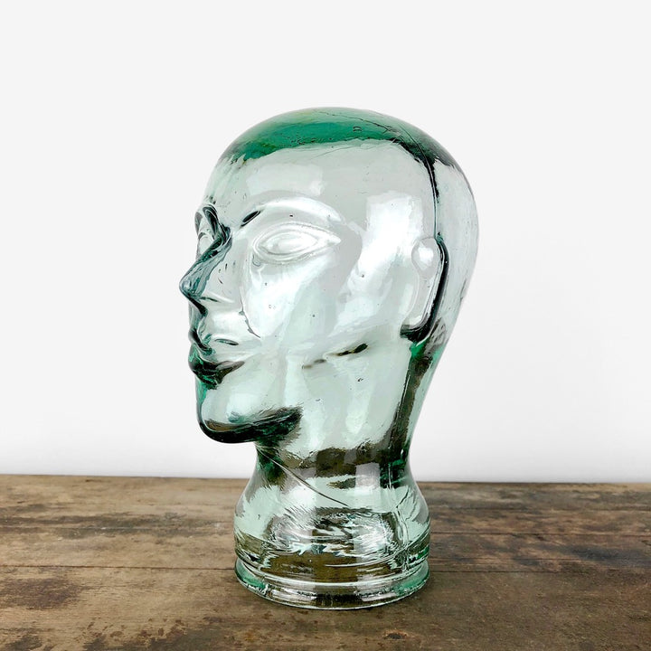Marotte en verre porte-chapeaux vintage
