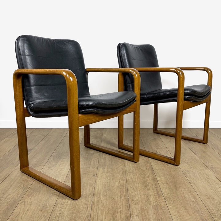 Fauteuil traîneau scandinave Mid Century