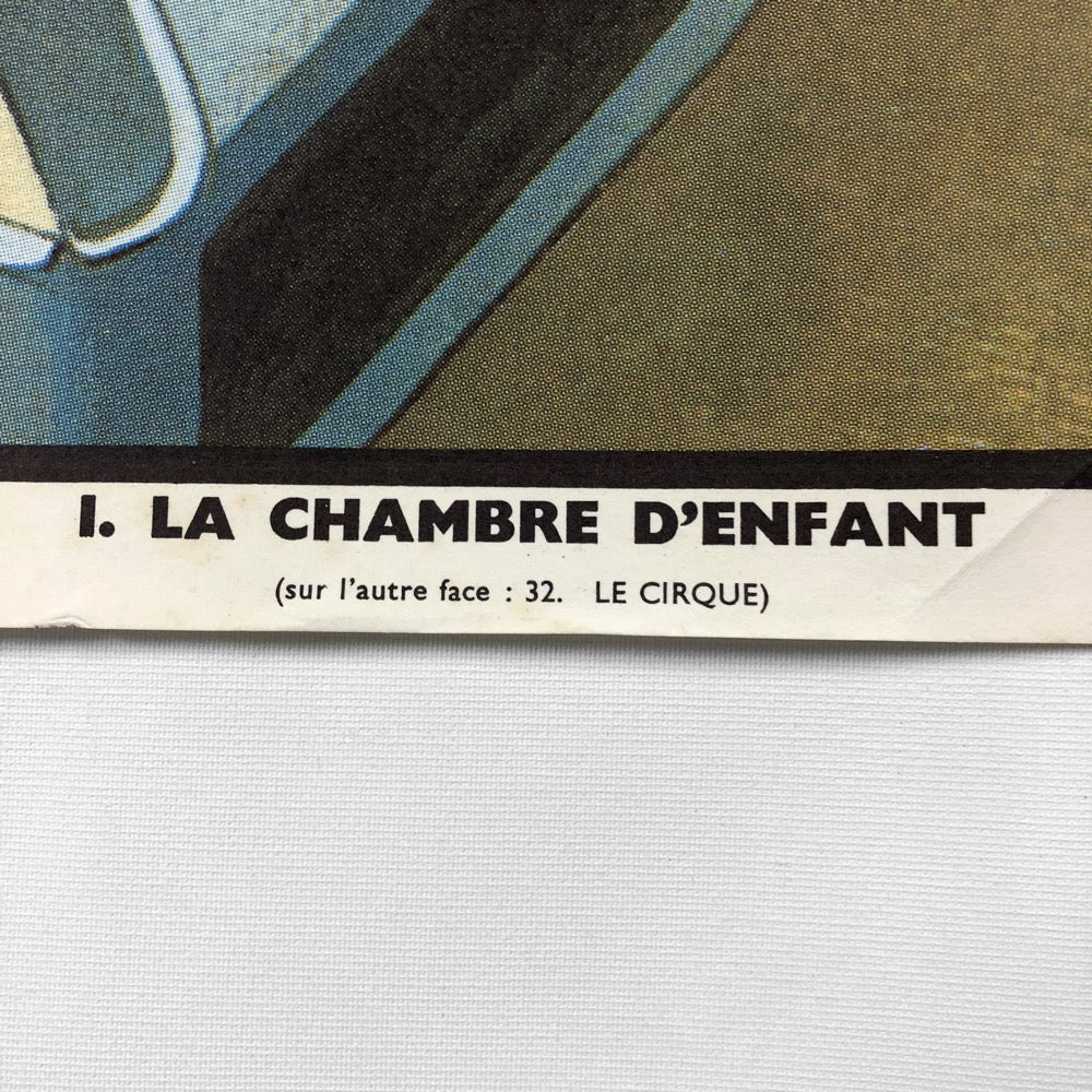 Tableau pédagogique "LA CHAMBRE D'ENFANT" et "LE CIRQUE"