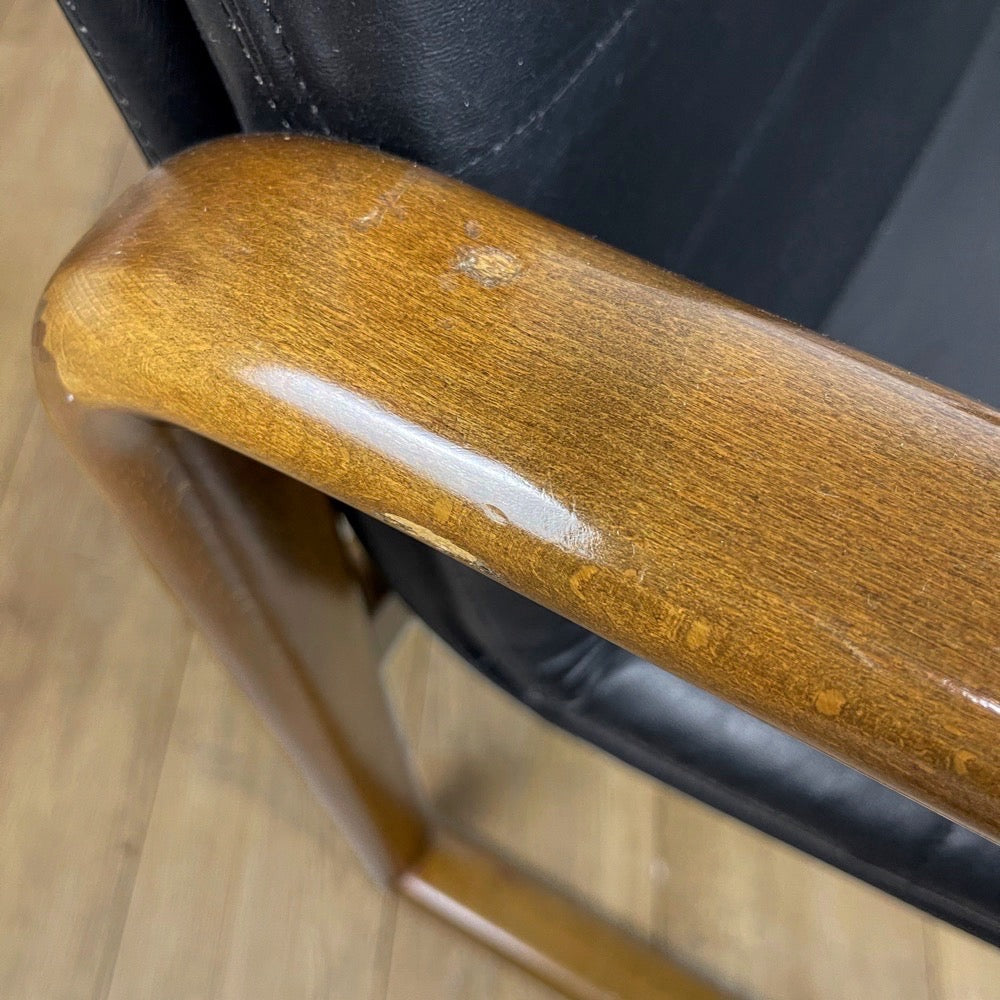 Fauteuil traîneau scandinave Mid Century