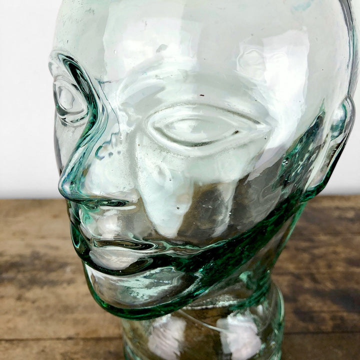 Marotte en verre porte-chapeaux vintage