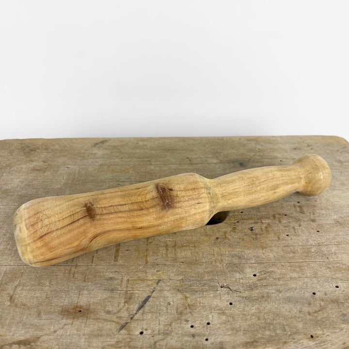 Mortier et pilon ancien en bois d'olivier