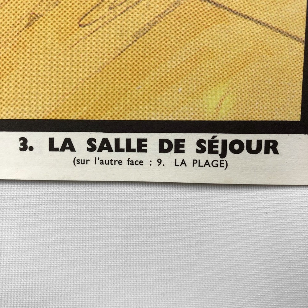 Tableau pédagogique "LA SALLE DE SÉJOUR" et "LA PLAGE"