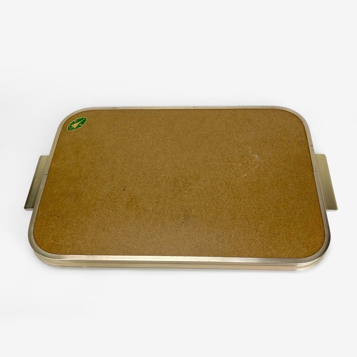 Plateau laiton et Formica Italie années 50