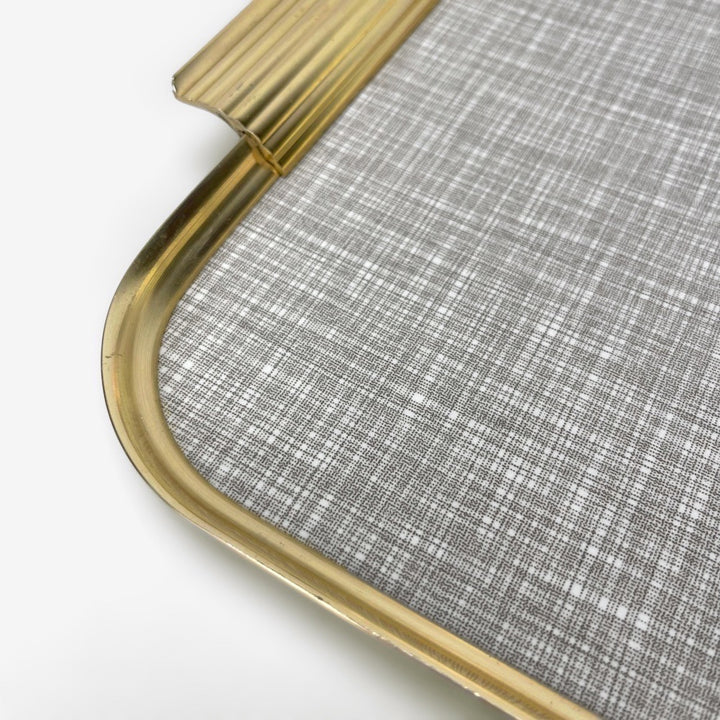 Plateau laiton et Formica Italie années 50